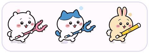 쉬는 동안 보여주는 귀여운 캐릭터 애니메이션